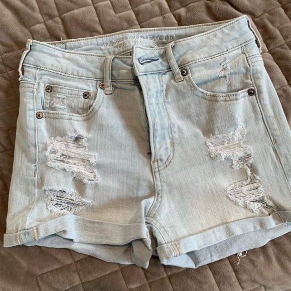 American Eagle high rise denim shorts - Picture 1 of 4